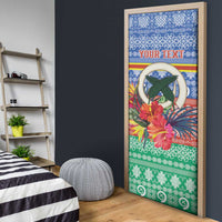 Personalised Tafea Joyeux Noel Door Cover Proud To Be a Ni-Van Sand Drawing Art LT9 - Polynesian Pride