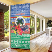 Personalised Tafea Joyeux Noel Door Cover Proud To Be a Ni-Van Sand Drawing Art LT9 - Polynesian Pride