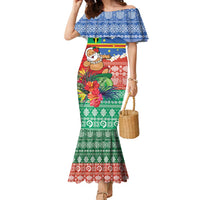 Personalised Tafea Joyeux Noel Family Matching Mermaid Dress and Hawaiian Shirt Proud To Be a Ni-Van Sand Drawing Art - Polynesian Pride