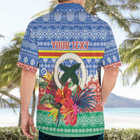 Personalised Tafea Joyeux Noel Hawaiian Shirt Proud To Be a Ni-Van Sand Drawing Art - Polynesian Pride