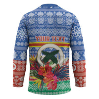 Personalised Tafea Joyeux Noel Hockey Jersey Proud To Be a Ni-Van Sand Drawing Art LT9 - Polynesian Pride