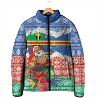 Personalised Tafea Joyeux Noel Padded Jacket Proud To Be a Ni-Van Sand Drawing Art LT9 - Polynesian Pride
