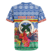 Personalised Tafea Joyeux Noel Rugby Jersey Proud To Be a Ni-Van Sand Drawing Art LT9 - Polynesian Pride