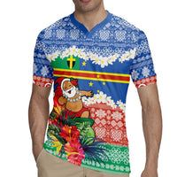Personalised Tafea Joyeux Noel Rugby Jersey Proud To Be a Ni-Van Sand Drawing Art LT9 - Polynesian Pride