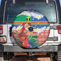 Personalised Tafea Joyeux Noel Spare Tire Cover Proud To Be a Ni-Van Sand Drawing Art - Polynesian Pride
