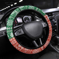 Tafea Joyeux Noel Steering Wheel Cover Proud To Be a Ni-Van Sand Drawing Art LT9 Universal Fit Blue - Polynesian Pride