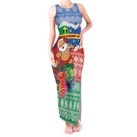 Personalised Tafea Joyeux Noel Tank Maxi Dress Proud To Be a Ni-Van Sand Drawing Art - Polynesian Pride