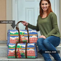 Personalised Tafea Joyeux Noel Travel Bag Proud To Be a Ni-Van Sand Drawing Art - Polynesian Pride