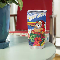 Personalised Tafea Joyeux Noel Tumbler Cup Proud To Be a Ni-Van Sand Drawing Art - Polynesian Pride