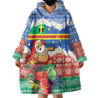 Personalised Tafea Joyeux Noel Wearable Blanket Hoodie Proud To Be a Ni-Van Sand Drawing Art LT9 - Polynesian Pride
