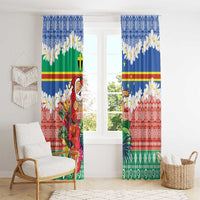 Personalised Tafea Joyeux Noel Window Curtain Proud To Be a Ni-Van Sand Drawing Art LT9 - Polynesian Pride