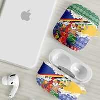 Personalised Torba Joyeux Noel AirPods Case Proud To Be a Ni-Van Sand Drawing Art LT9 - Polynesian Pride