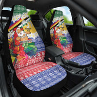 Personalised Torba Joyeux Noel Car Seat Cover Proud To Be a Ni-Van Sand Drawing Art - Polynesian Pride