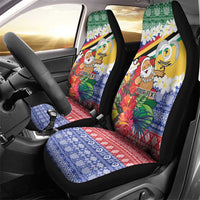 Personalised Torba Joyeux Noel Car Seat Cover Proud To Be a Ni-Van Sand Drawing Art - Polynesian Pride