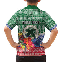 Personalised Torba Joyeux Noel Family Matching Puletasi and Hawaiian Shirt Proud To Be a Ni-Van Sand Drawing Art - Polynesian Pride