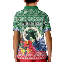 Personalised Torba Joyeux Noel Kid Polo Shirt Proud To Be a Ni-Van Sand Drawing Art - Polynesian Pride