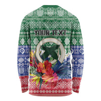 Personalised Torba Joyeux Noel Long Sleeve Shirt Proud To Be a Ni-Van Sand Drawing Art LT9 - Polynesian Pride