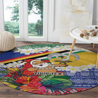 Personalised Torba Joyeux Noel Round Carpet Proud To Be a Ni-Van Sand Drawing Art - Polynesian Pride