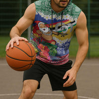 Personalised Torba Joyeux Noel Sleeveless Hoodie Proud To Be a Ni-Van Sand Drawing Art LT9 - Polynesian Pride