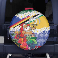 Personalised Torba Joyeux Noel Spare Tire Cover Proud To Be a Ni-Van Sand Drawing Art - Polynesian Pride
