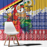 Personalised Torba Joyeux Noel Window Curtain Proud To Be a Ni-Van Sand Drawing Art LT9 - Polynesian Pride