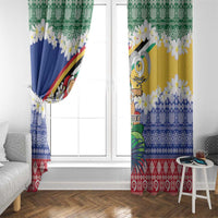 Personalised Torba Joyeux Noel Window Curtain Proud To Be a Ni-Van Sand Drawing Art LT9 - Polynesian Pride
