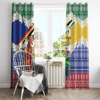 Personalised Torba Joyeux Noel Window Curtain Proud To Be a Ni-Van Sand Drawing Art LT9 - Polynesian Pride