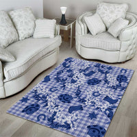 Mokihana Maile Ilima Leis Paniolo Palaka Area Rug Hawaiian Polu Spirit - Polynesian Pride