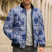 Mokihana Maile Ilima Leis Paniolo Palaka Bomber Puffer Jacket Hawaiian Polu Spirit LT9 - Polynesian Pride