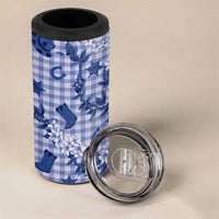 Mokihana Maile Ilima Leis Paniolo Palaka 4 in 1 Can Cooler Tumbler Hawaiian Polu Spirit - Polynesian Pride