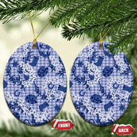 Mokihana Maile Ilima Leis Paniolo Palaka Ceramic Ornament Hawaiian Polu Spirit - Polynesian Pride