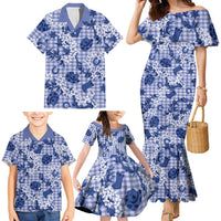 Mokihana Maile Ilima Leis Paniolo Palaka Family Matching Mermaid Dress and Hawaiian Shirt Hawaiian Polu Spirit - Polynesian Pride