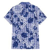 Mokihana Maile Ilima Leis Paniolo Palaka Family Matching Off Shoulder Maxi Dress and Hawaiian Shirt Hawaiian Polu Spirit - Polynesian Pride