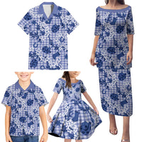 Mokihana Maile Ilima Leis Paniolo Palaka Family Matching Puletasi and Hawaiian Shirt Hawaiian Polu Spirit - Polynesian Pride