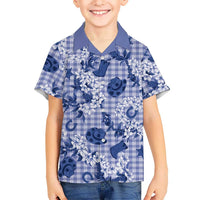 Mokihana Maile Ilima Leis Paniolo Palaka Family Matching Puletasi and Hawaiian Shirt Hawaiian Polu Spirit - Polynesian Pride