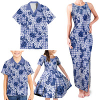 Mokihana Maile Ilima Leis Paniolo Palaka Family Matching Tank Maxi Dress and Hawaiian Shirt Hawaiian Polu Spirit - Polynesian Pride