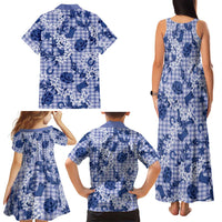 Mokihana Maile Ilima Leis Paniolo Palaka Family Matching Tank Maxi Dress and Hawaiian Shirt Hawaiian Polu Spirit - Polynesian Pride