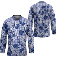 Mokihana Maile Ilima Leis Paniolo Palaka Hockey Jersey Hawaiian Polu Spirit - Polynesian Pride