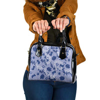 Mokihana Maile Ilima Leis Paniolo Palaka Shoulder Handbag Hawaiian Polu Spirit LT9 One Size Blue - Polynesian Pride