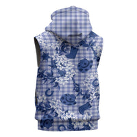 Mokihana Maile Ilima Leis Paniolo Palaka Sleeveless Zip Hoodie Hawaiian Polu Spirit LT9 - Polynesian Pride