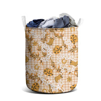 Mokihana Maile Ilima Leis Paniolo Palaka Laundry Basket Hawaiian Kula Spirit LT9 - Polynesian Pride