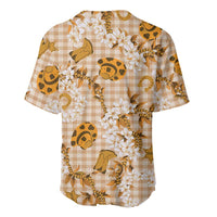 Mokihana Maile Ilima Leis Paniolo Palaka Baseball Jersey Hawaiian Kula Spirit LT9 - Polynesian Pride