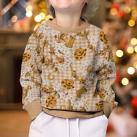 Mokihana Maile Ilima Leis Paniolo Palaka Kid Ugly Christmas Sweater Hawaiian Kula Spirit - Polynesian Pride