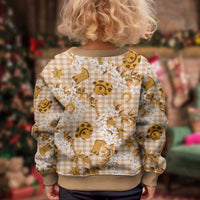 Mokihana Maile Ilima Leis Paniolo Palaka Kid Ugly Christmas Sweater Hawaiian Kula Spirit - Polynesian Pride