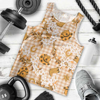 Mokihana Maile Ilima Leis Paniolo Palaka Men Tank Top Hawaiian Kula Spirit LT9 - Polynesian Pride