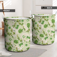 Mokihana Maile Ilima Leis Paniolo Palaka Laundry Basket Hawaiian Omaomo Ala Spirit LT9 - Polynesian Pride