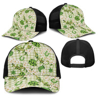 Mokihana Maile Ilima Leis Paniolo Palaka Baseball Net Cap Hawaiian Omaomo Ala Spirit LT9 - Polynesian Pride
