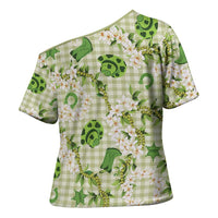 Mokihana Maile Ilima Leis Paniolo Palaka Cross Shoulder Shirt Hawaiian Omaomo Ala Spirit - Polynesian Pride