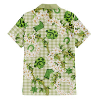 Mokihana Maile Ilima Leis Paniolo Palaka Family Matching Off The Shoulder Long Sleeve Dress and Hawaiian Shirt Hawaiian Omaomo Ala Spirit - Polynesian Pride