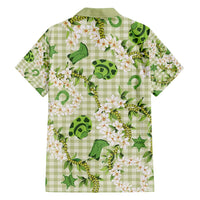Mokihana Maile Ilima Leis Paniolo Palaka Family Matching Off Shoulder Short Dress and Hawaiian Shirt Hawaiian Omaomo Ala Spirit - Polynesian Pride